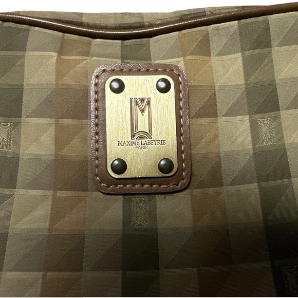 MAXIME LABEYRIE Paris Pouch Cosmetic Bag Japan Japanese Vintage Plaid Sold as Is - Picture 3 of 6